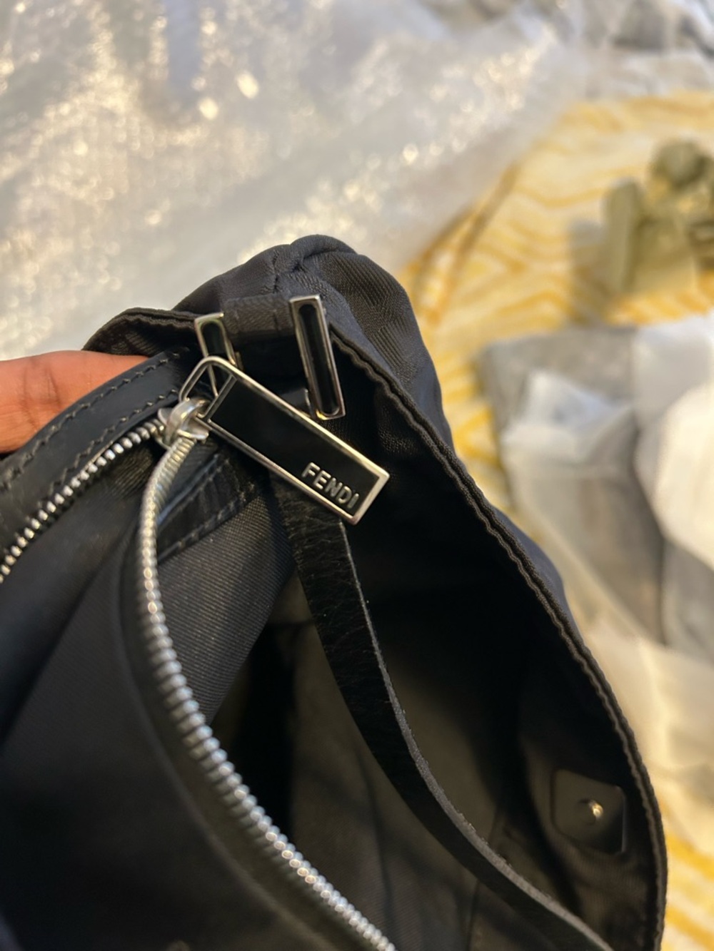 Fendi monogram Black Shoulder Tote Bag - Picture 7 of 11